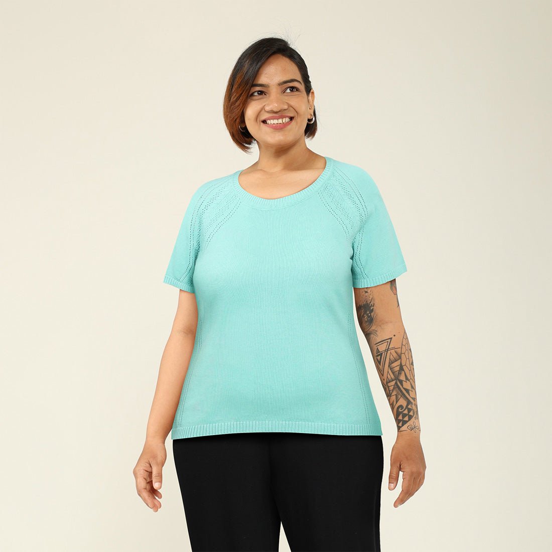 The Move All Day Pointelle Top - BlissClub