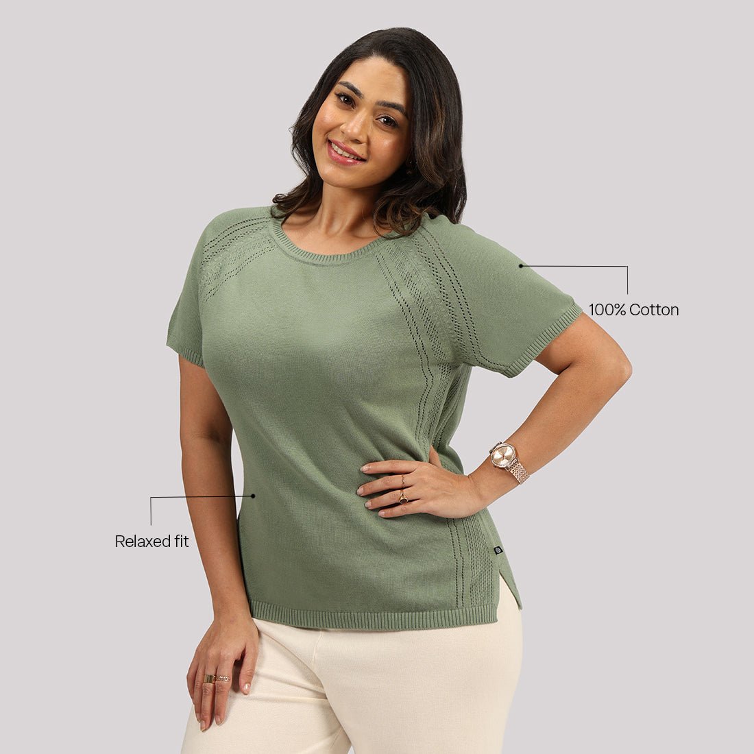 The Move All Day Pointelle Top - BlissClub