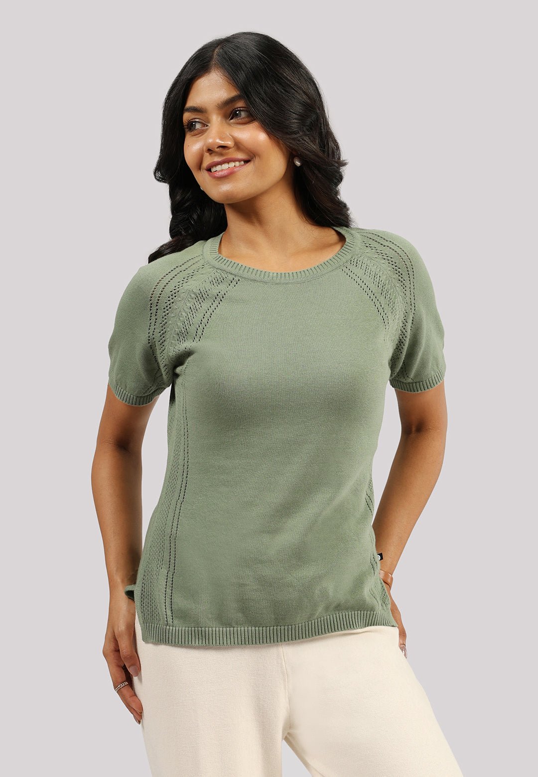 The Move All Day Pointelle Top - BlissClub
