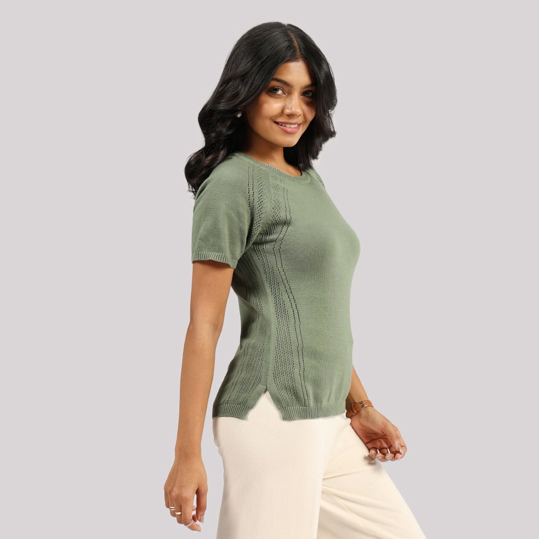 The Move All Day Pointelle Top - BlissClub