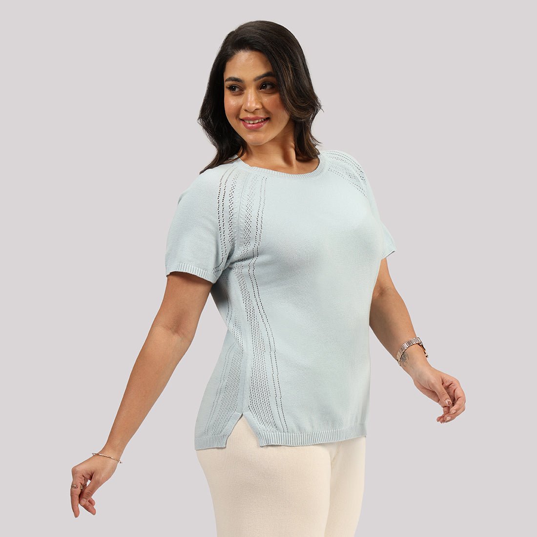 The Move All Day Pointelle Top - BlissClub