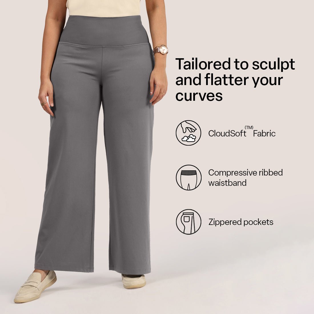 Ultimate Sculpt Wide-Legged Pants - BlissClub