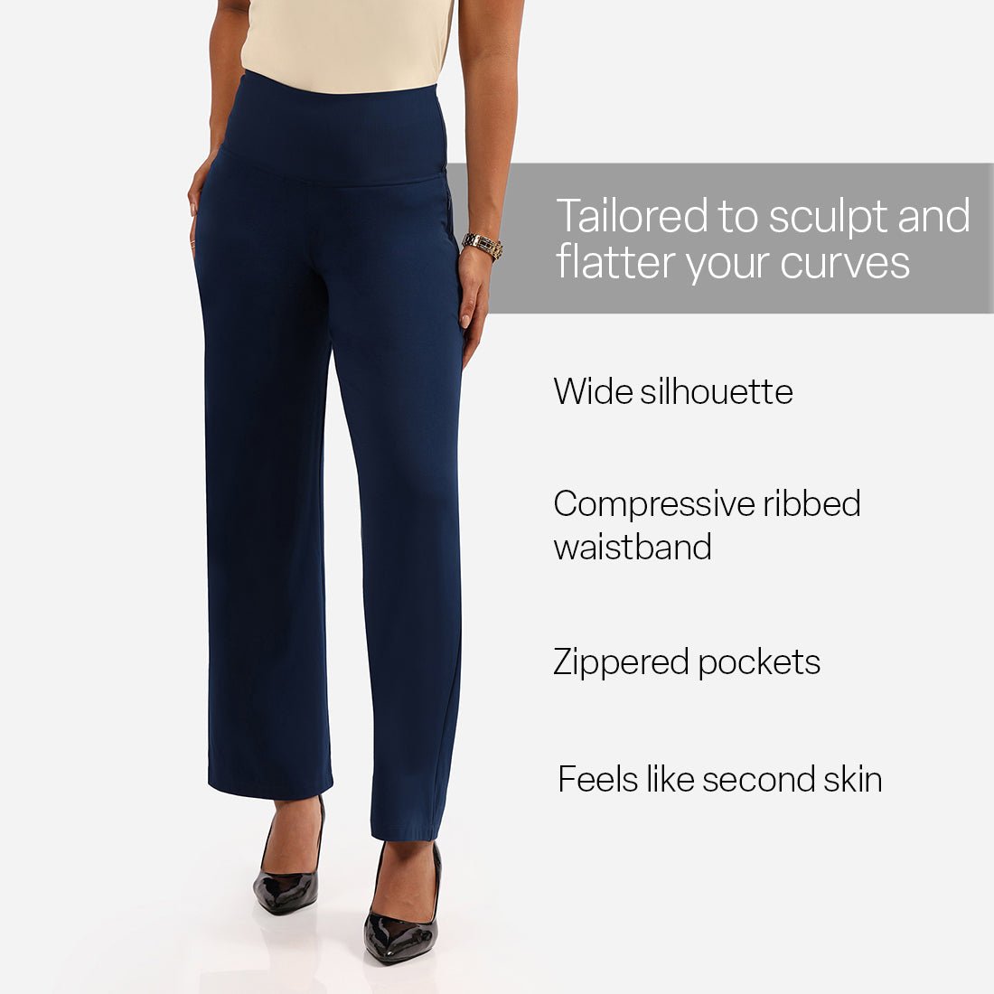 Ultimate Sculpt Wide-Legged Pants - BlissClub