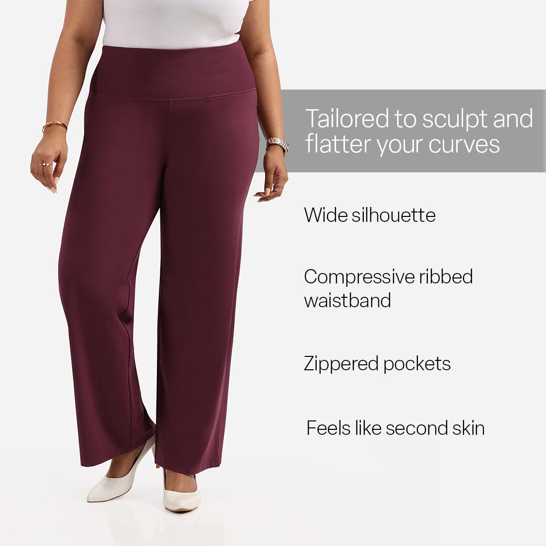 Ultimate Sculpt Wide-Legged Pants - BlissClub