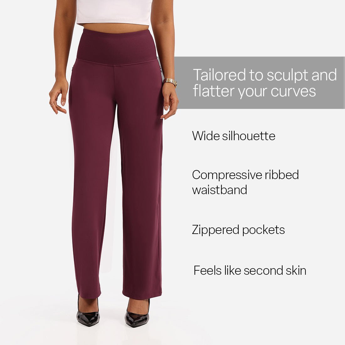 Ultimate Sculpt Wide-Legged Pants - BlissClub
