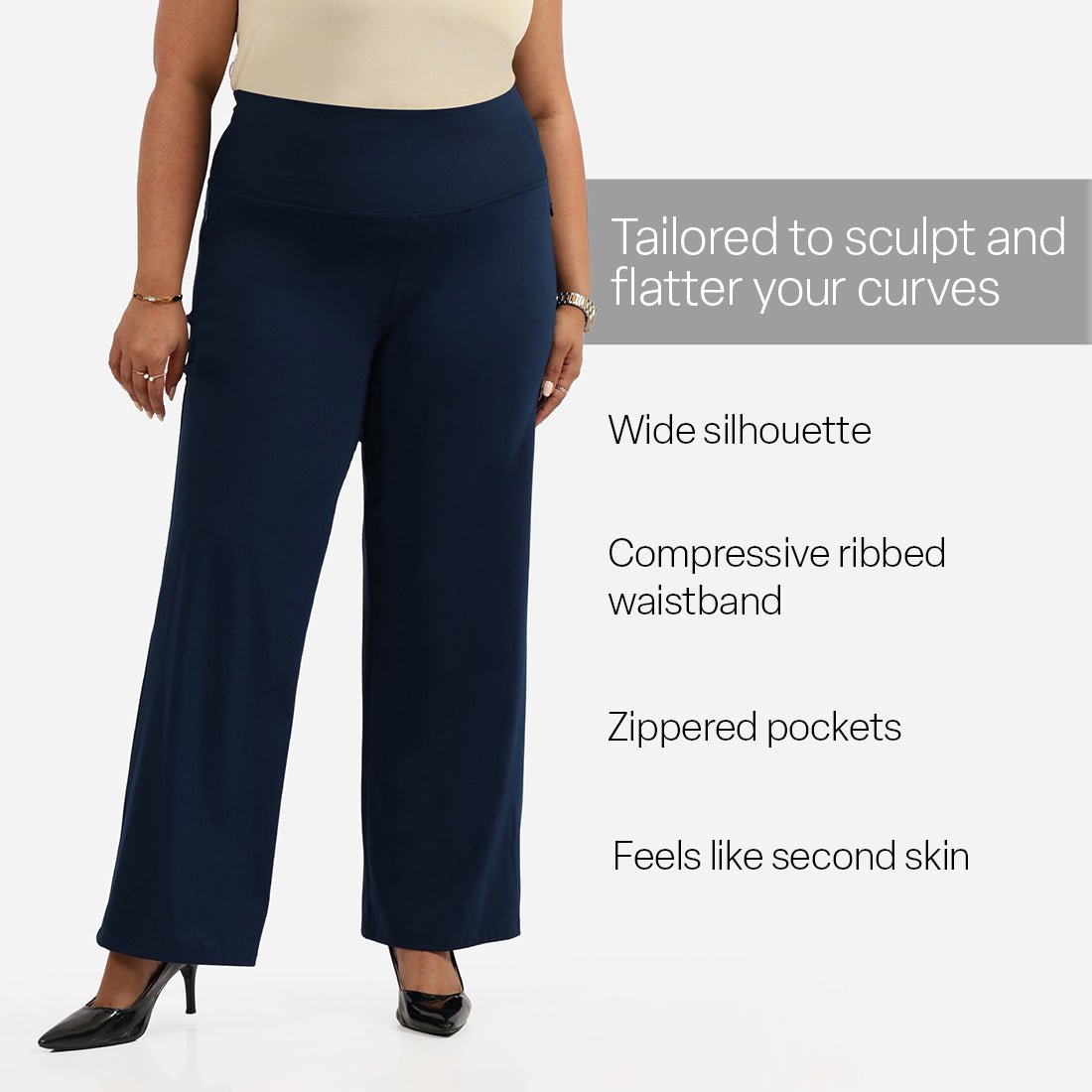 Ultimate Sculpt Wide-Legged Pants - BlissClub