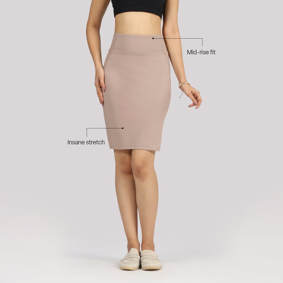 Ultimate Stretch Pencil Skirt - BlissClub