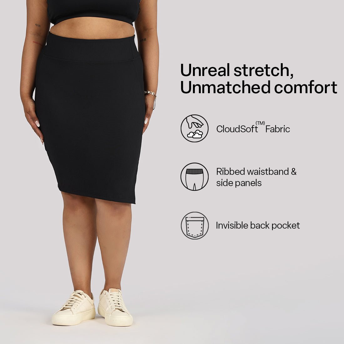 Ultimate Stretch Pencil Skirt - BlissClub