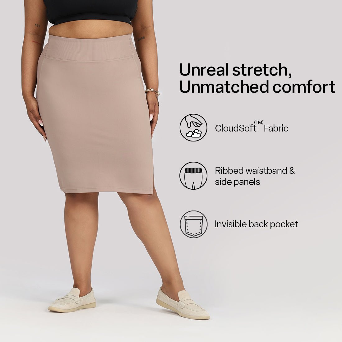 Ultimate Stretch Pencil Skirt - BlissClub
