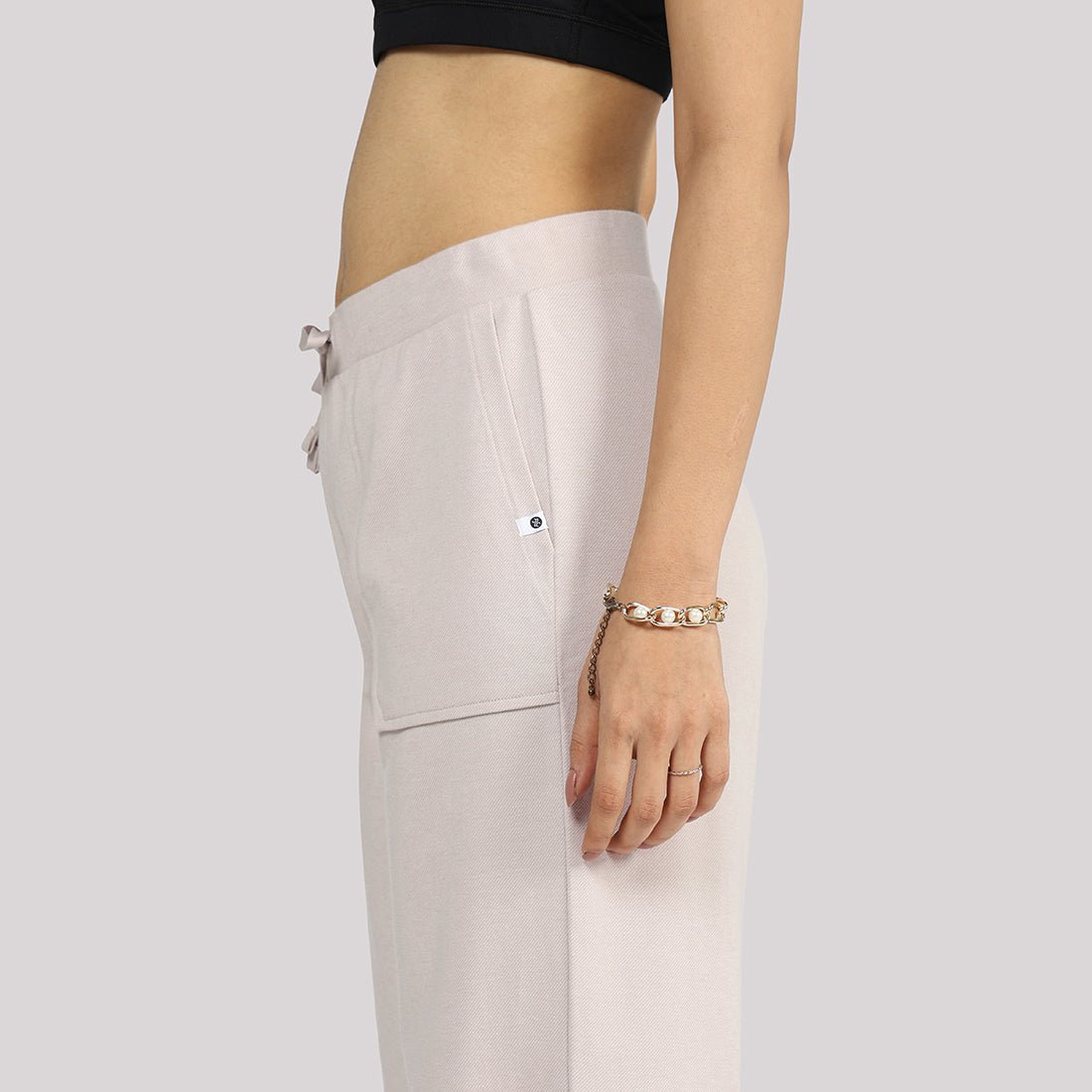 Work-To-Wine Twill Drawstring Pants - BlissClub
