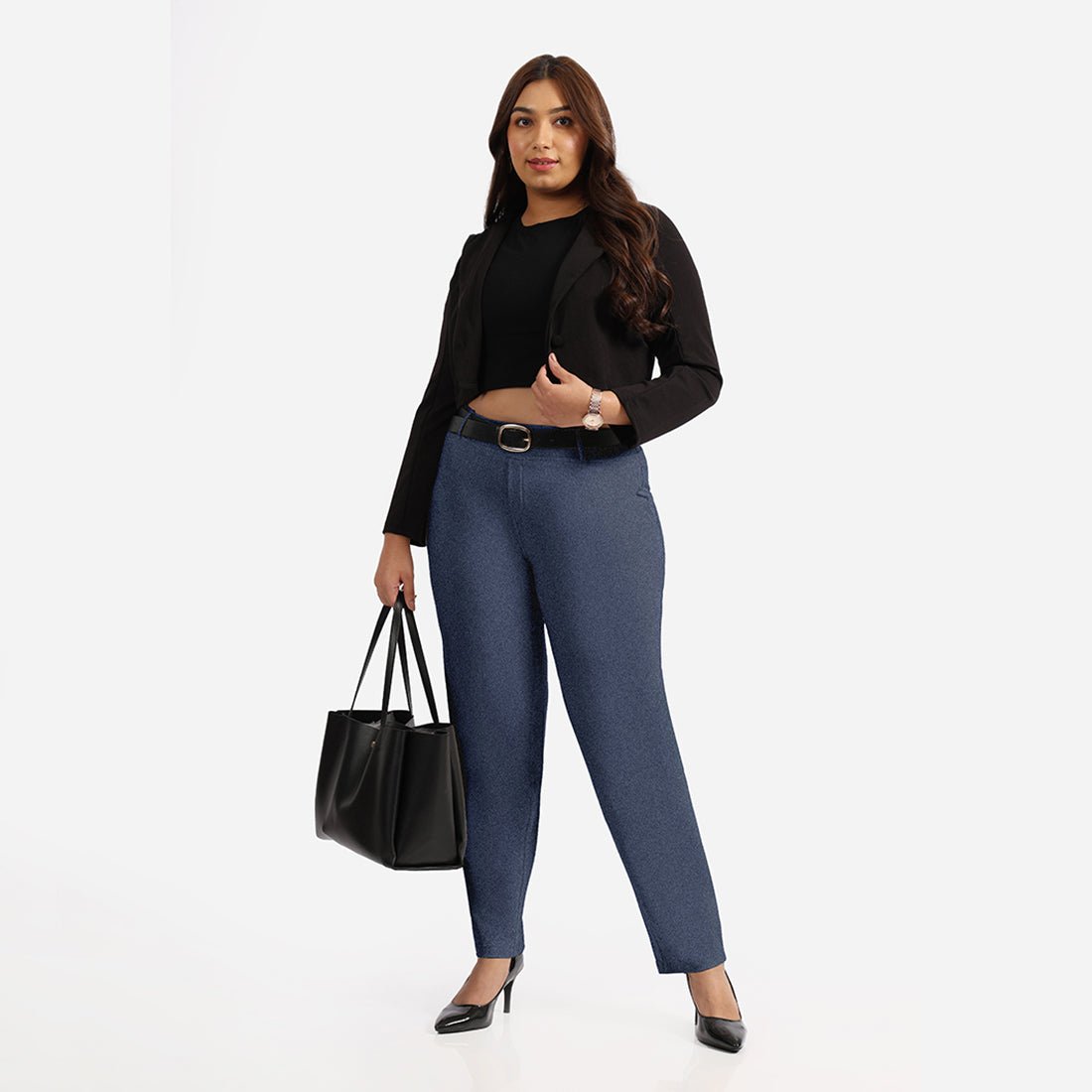 Work-To-Wine Twill Straight Pants - BlissClub