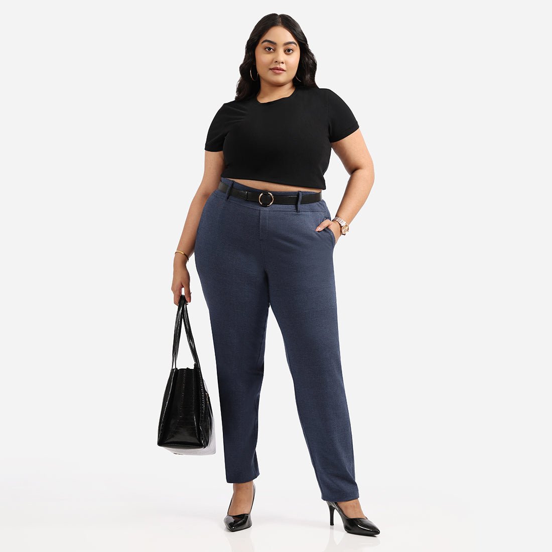 Work-To-Wine Twill Straight Pants - BlissClub