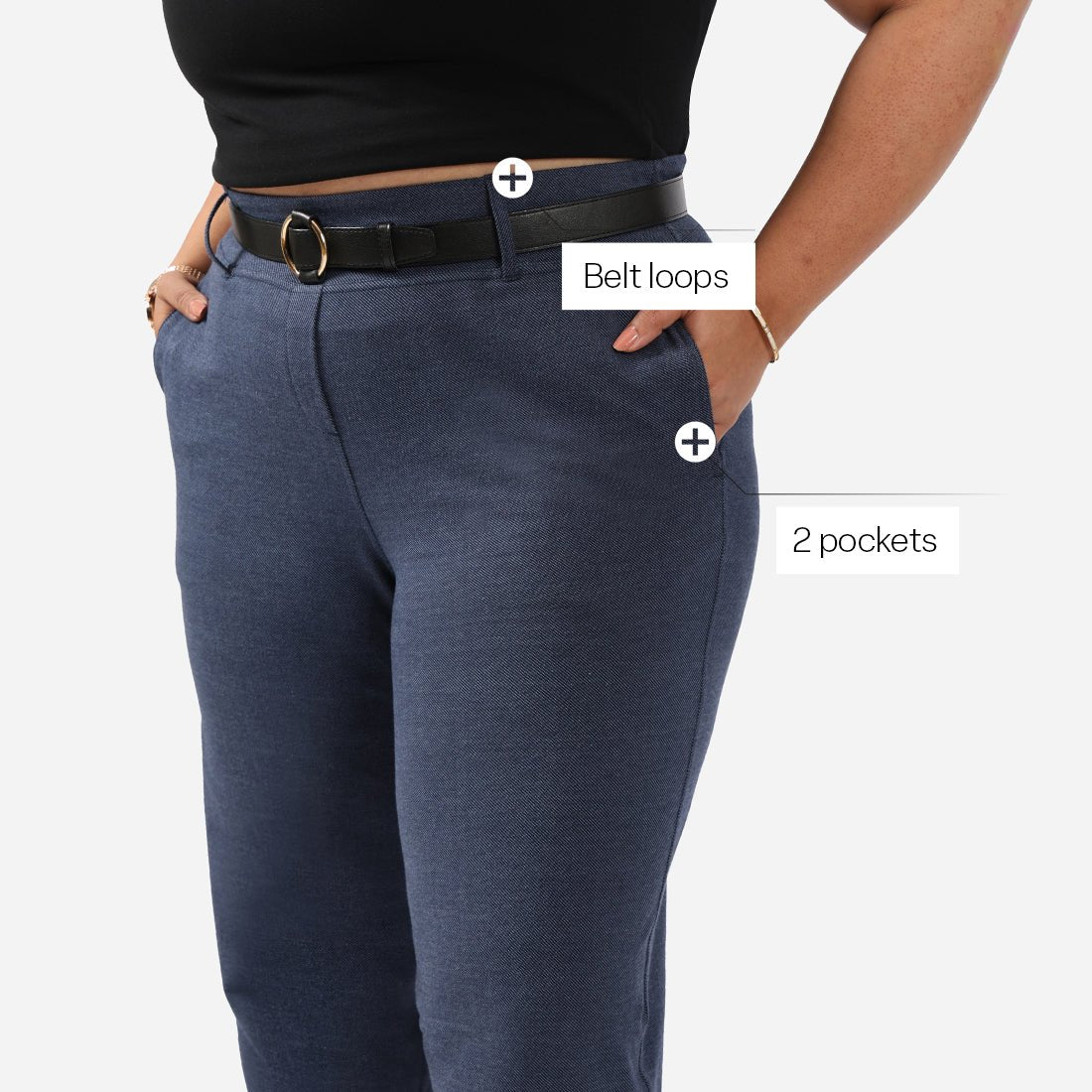 Work-To-Wine Twill Straight Pants - BlissClub