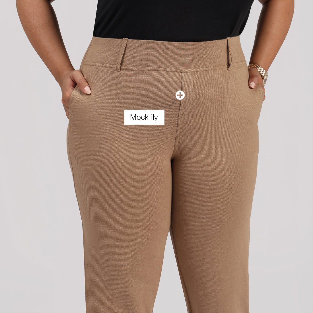Work-To-Wine Twill Straight Pants - BlissClub