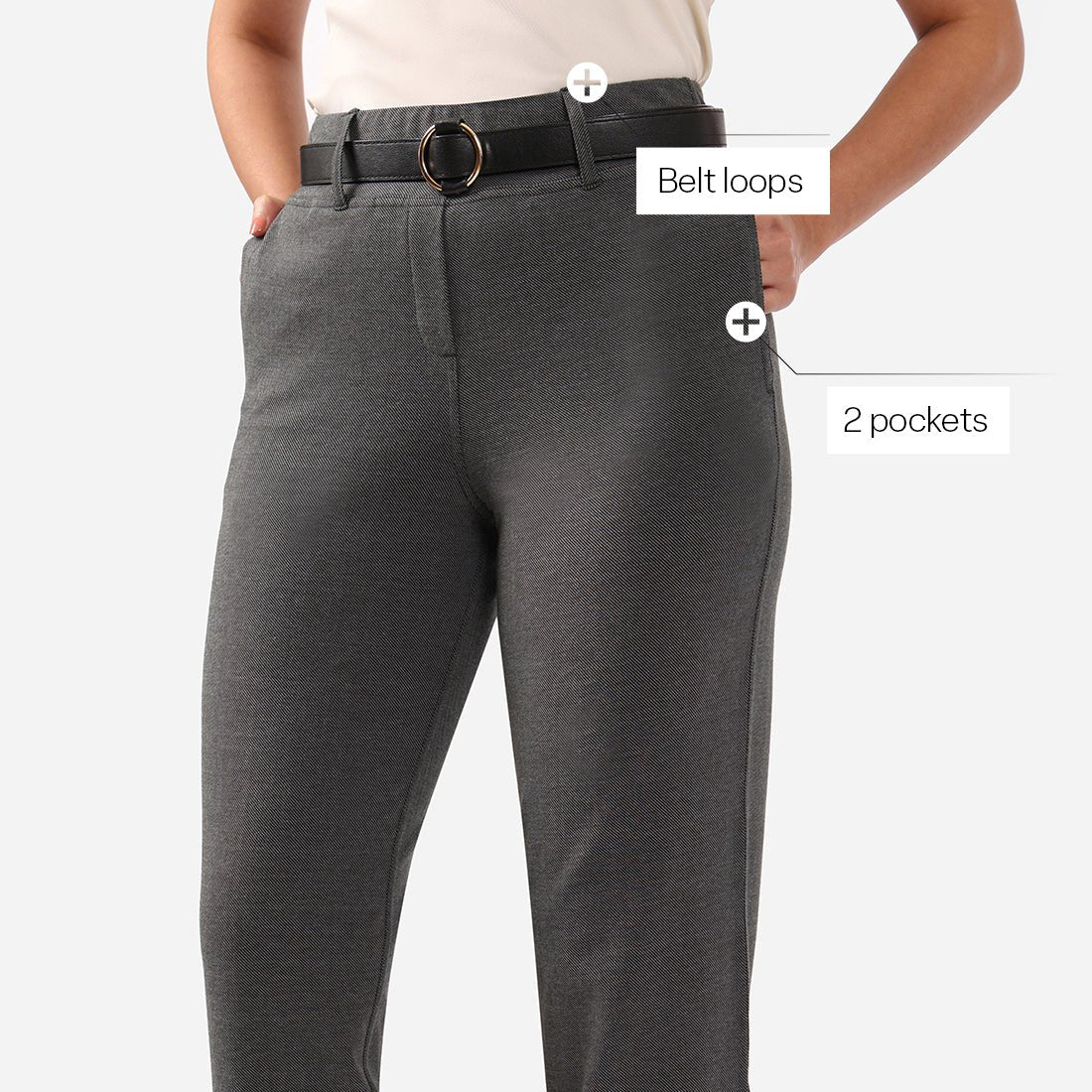 Work-To-Wine Twill Straight Pants - BlissClub