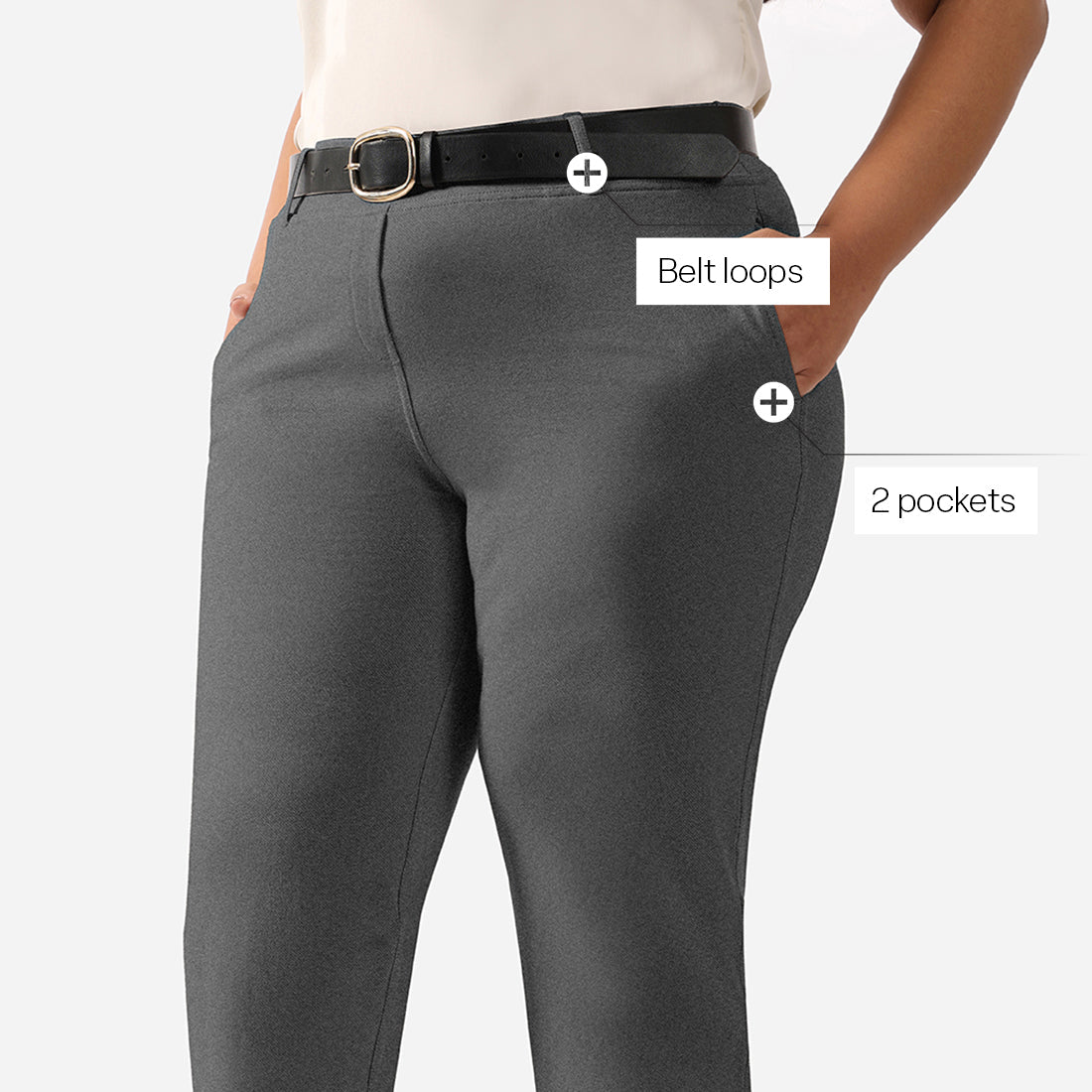 Work-To-Wine Twill Straight Pants - BlissClub