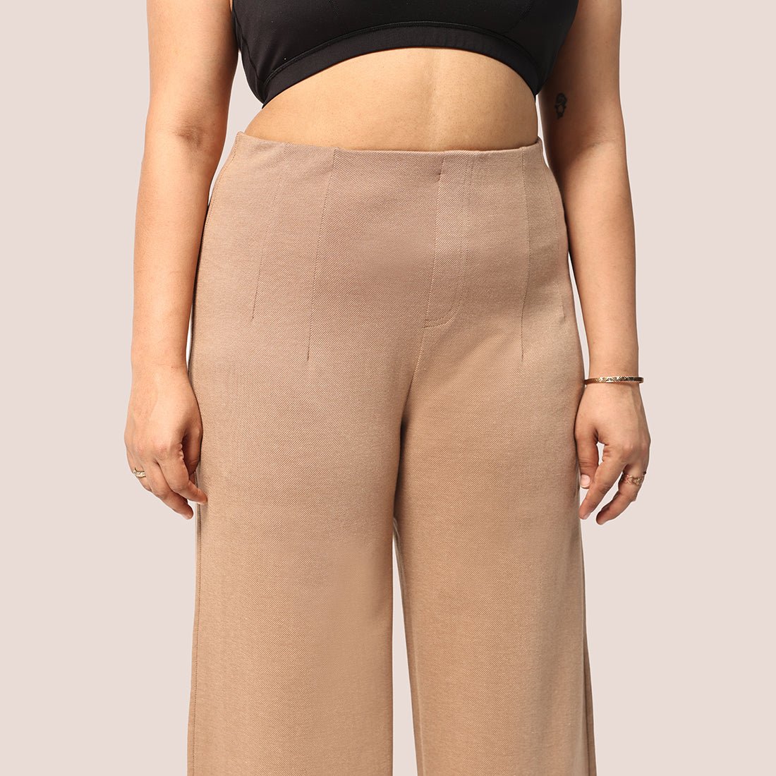 Work-To-Wine Twill Wide Dart Pants - BlissClub