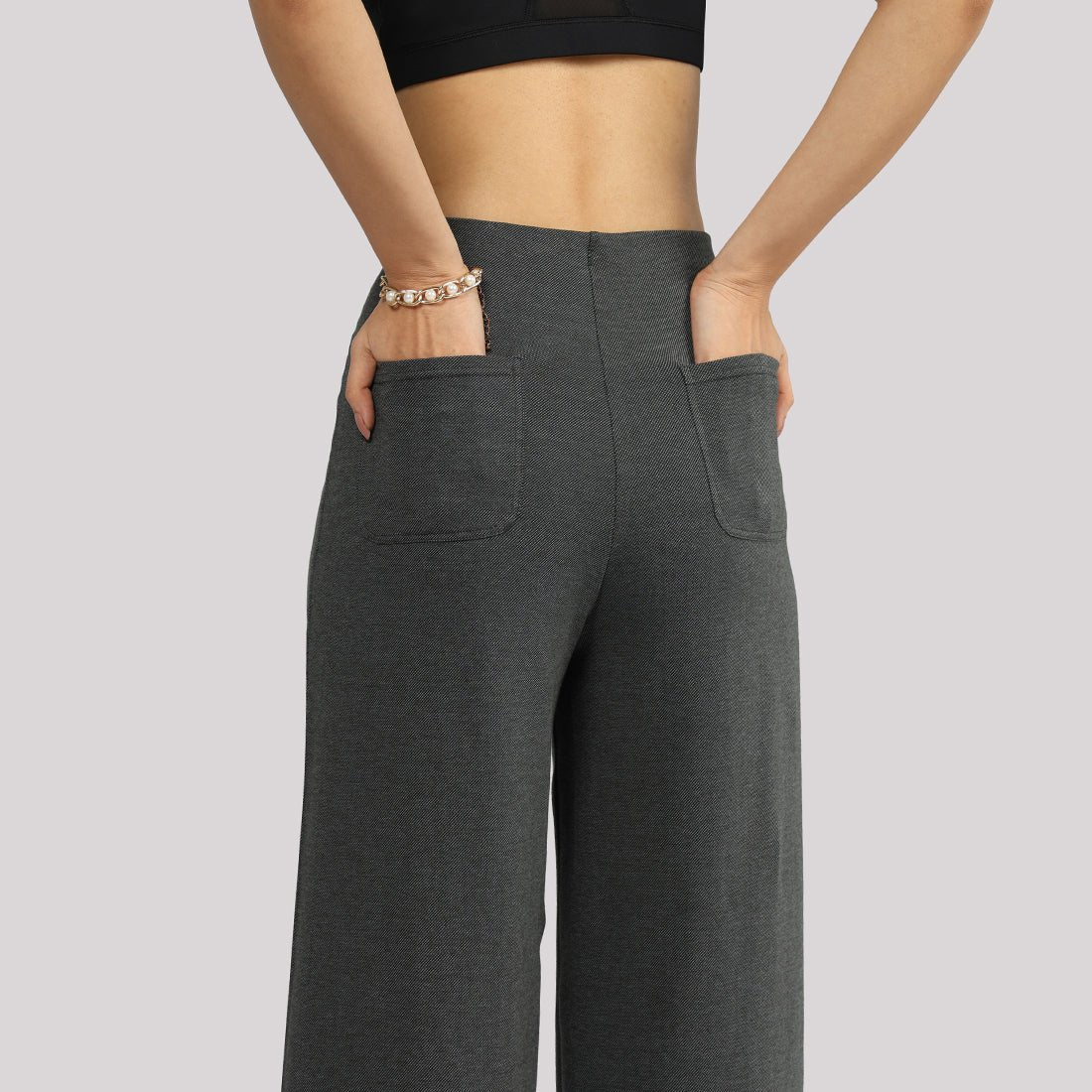Work-To-Wine Twill Wide Dart Pants - BlissClub