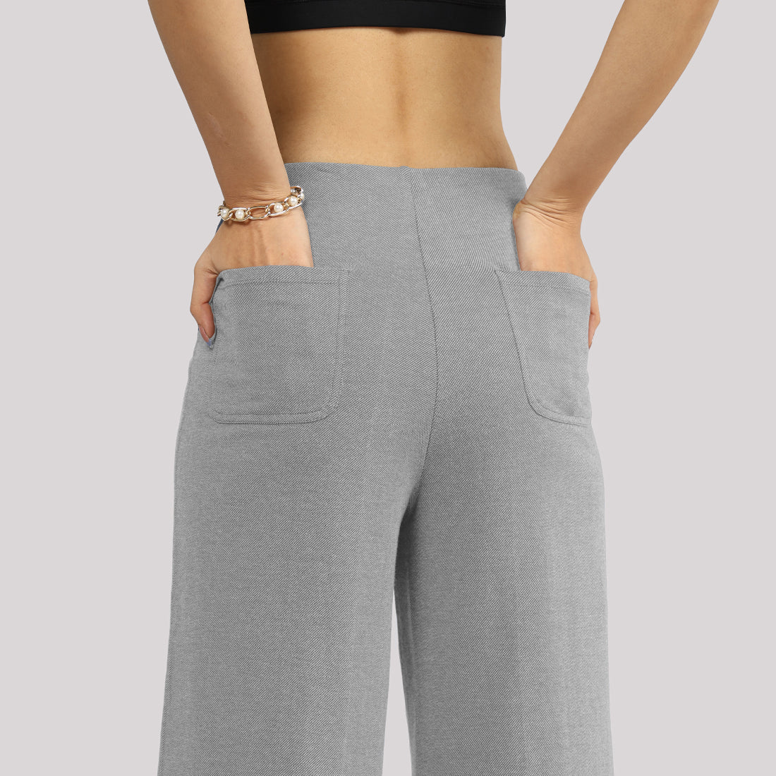 Work-To-Wine Twill Wide Dart Pants - BlissClub