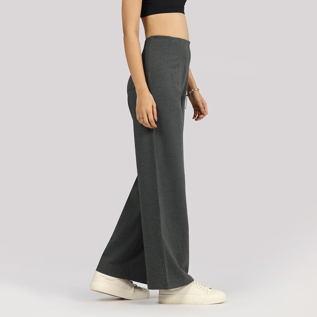 Work-To-Wine Twill Wide Dart Pants - BlissClub