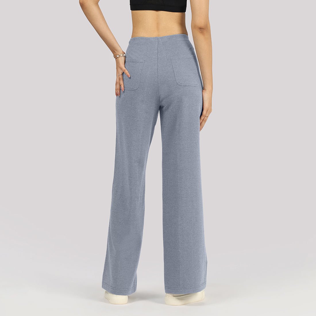 Work-To-Wine Twill Wide Dart Pants - BlissClub