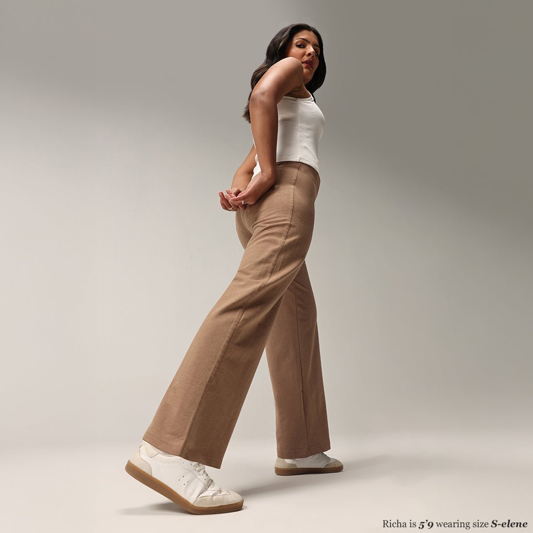 Work-To-Wine Twill Wide Dart Pants - BlissClub