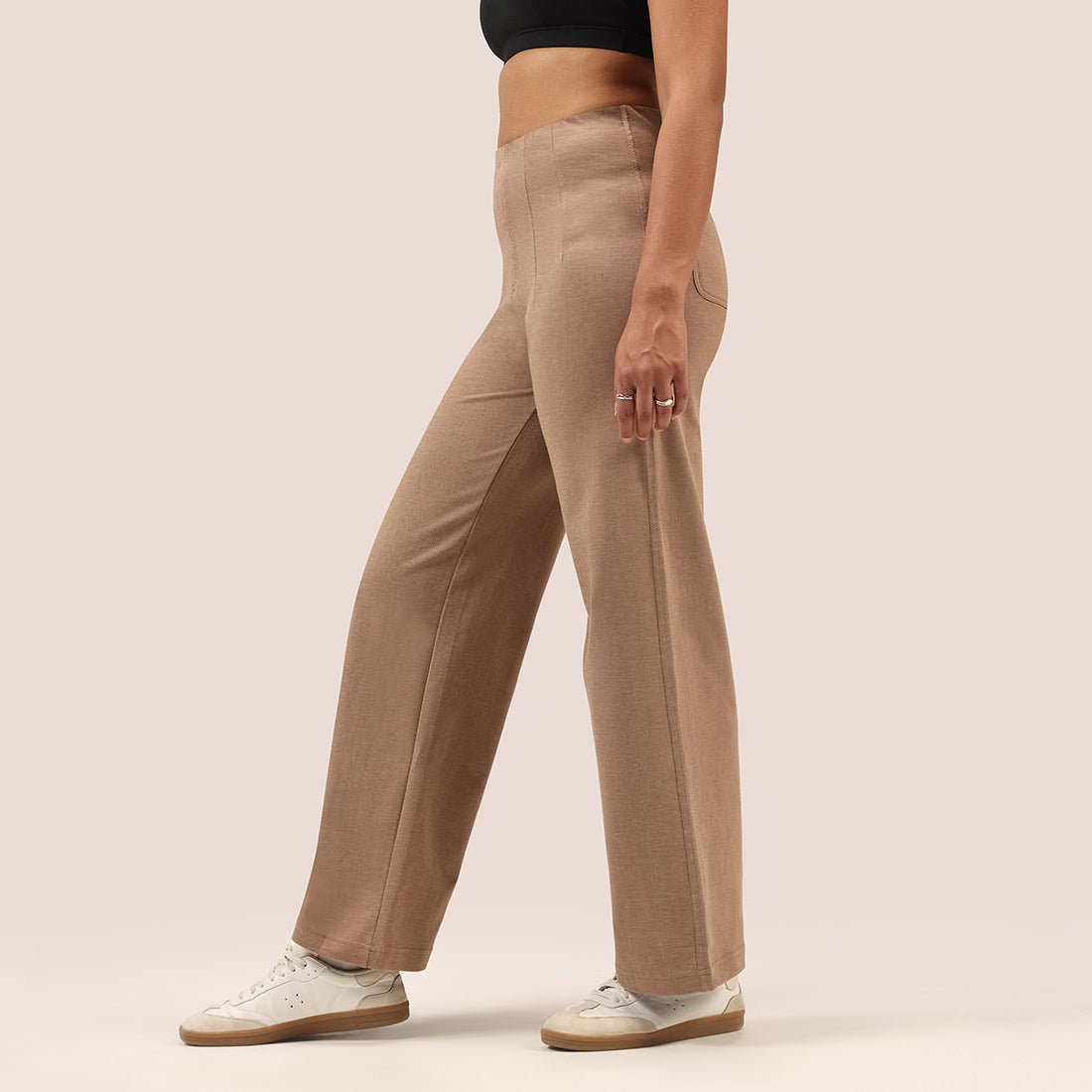 Work-To-Wine Twill Wide Dart Pants - BlissClub