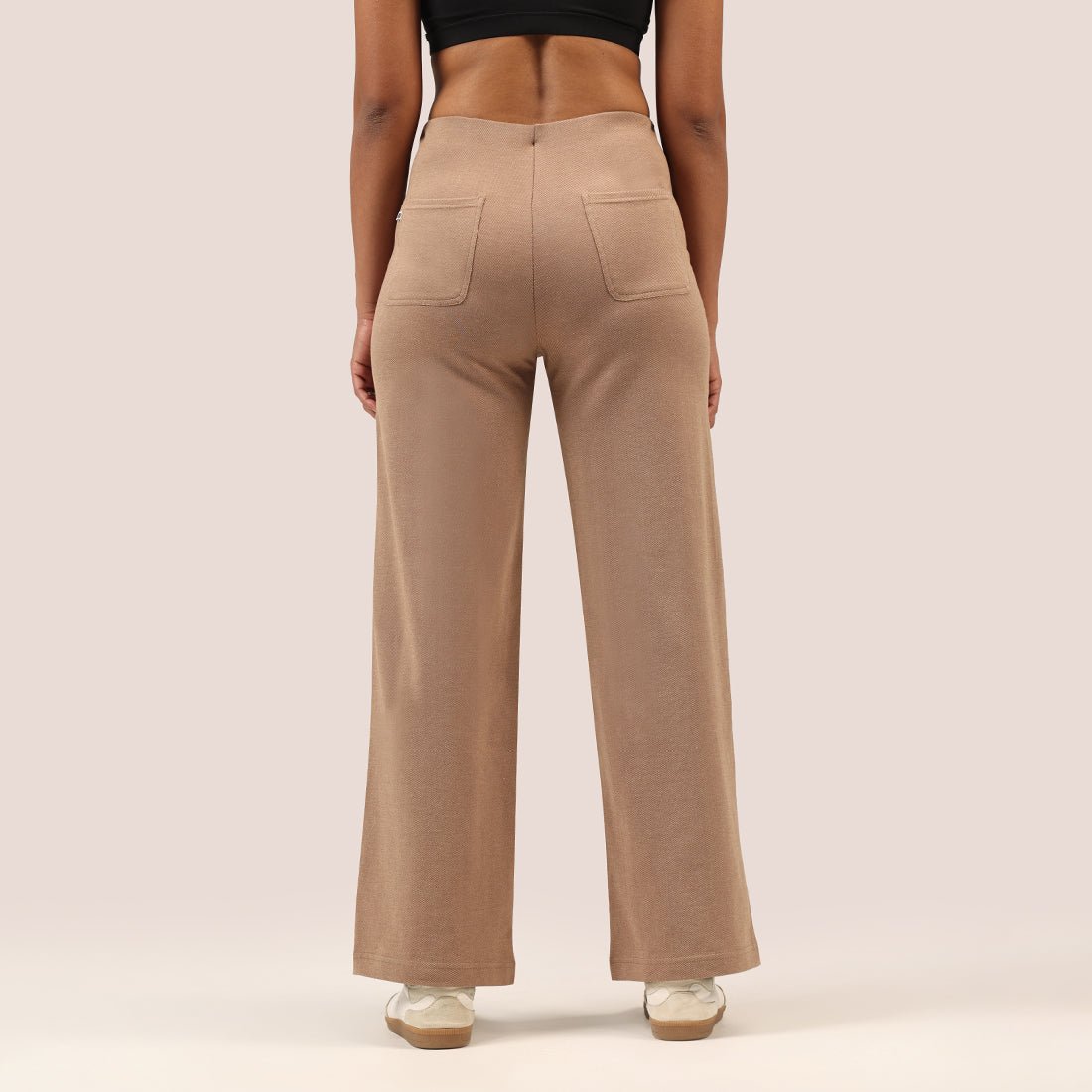 Work-To-Wine Twill Wide Dart Pants - BlissClub