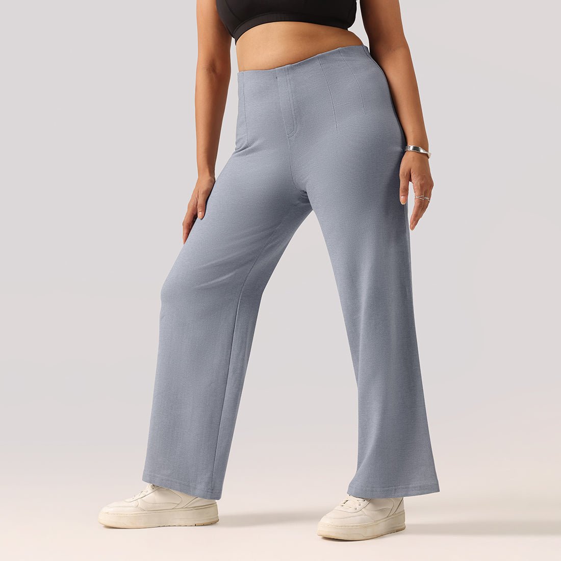Work-To-Wine Twill Wide Dart Pants - BlissClub