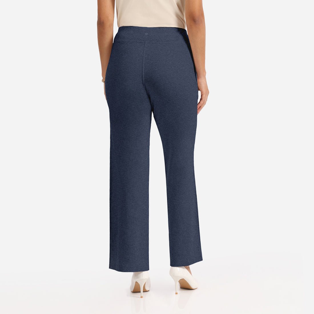 Work-To-Wine Twill Wide Leg Flare Pants - BlissClub