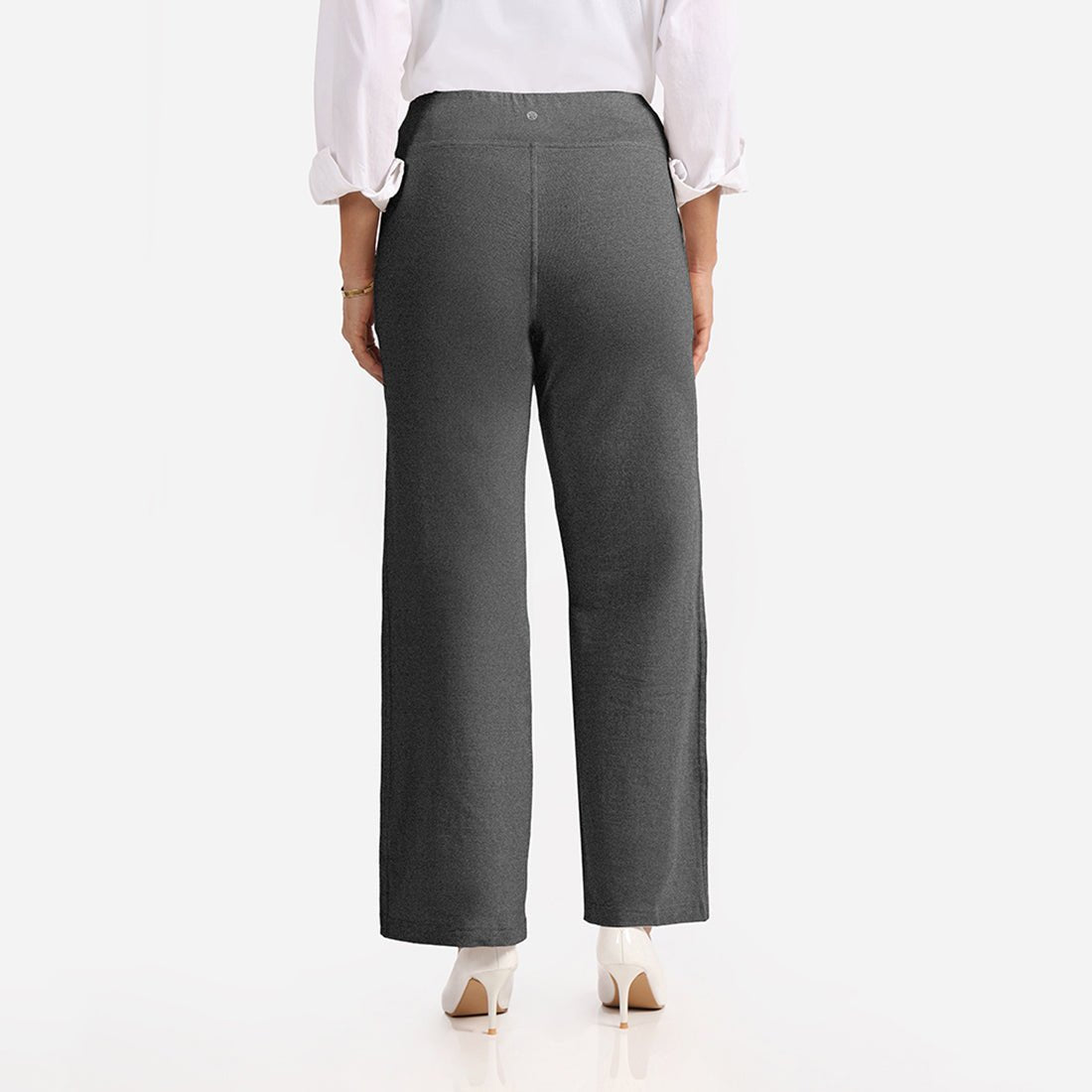Work-To-Wine Twill Wide Leg Flare Pants - BlissClub