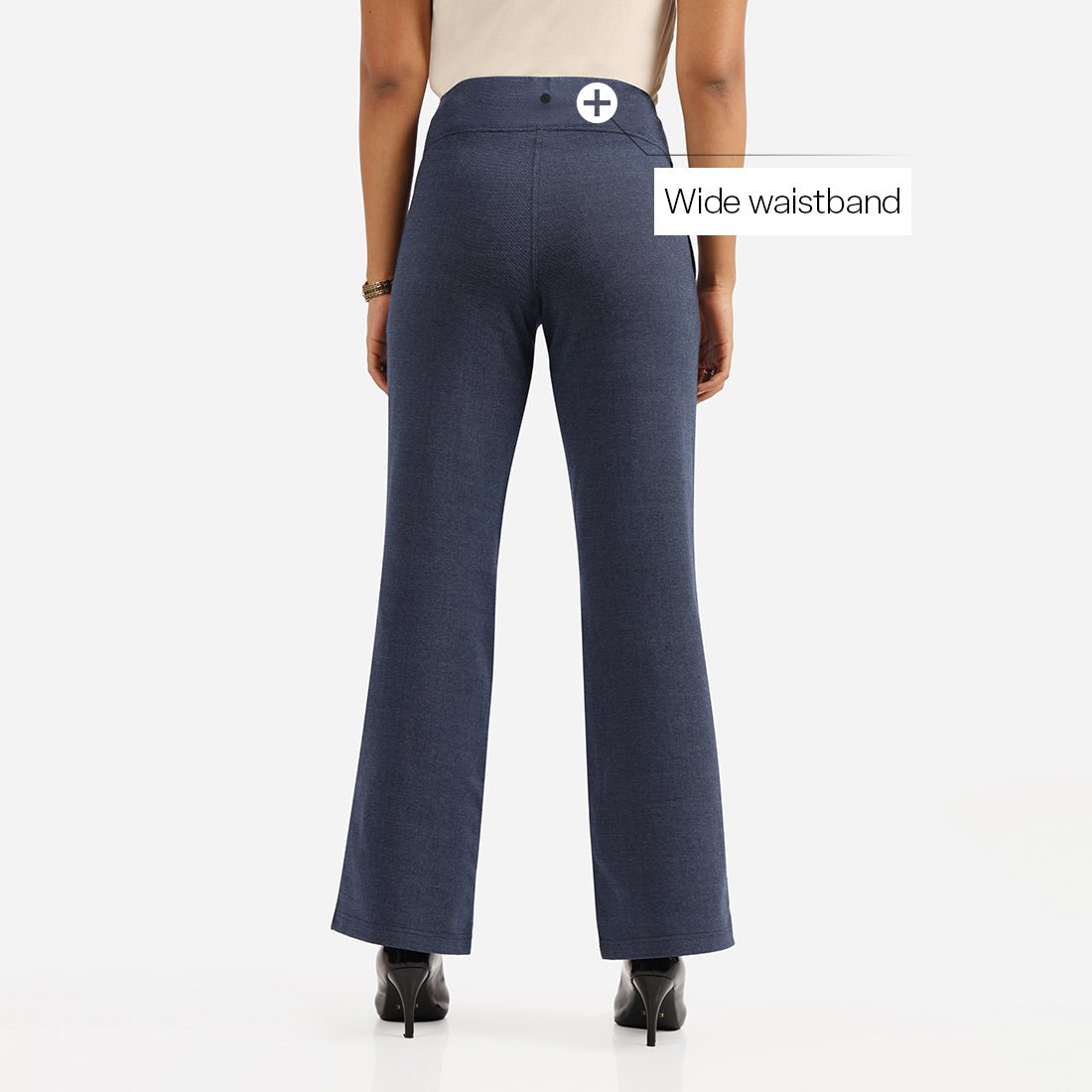 Work-To-Wine Twill Wide Leg Flare Pants - BlissClub