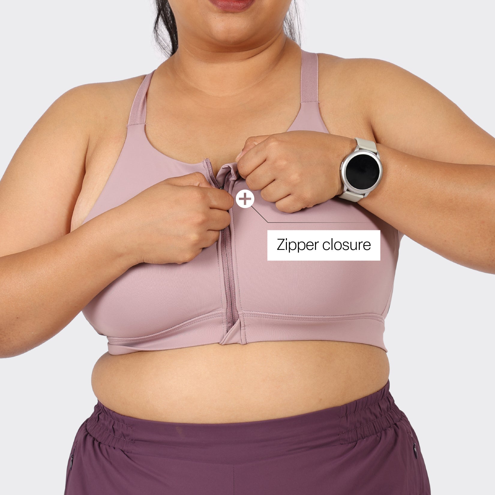 Zip-Up Sports Bra - BlissClub