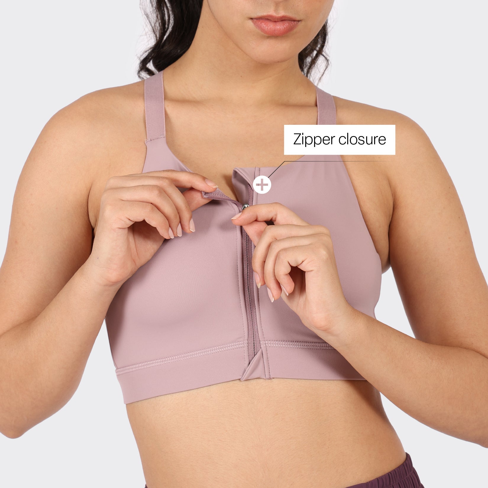 Zip-Up Sports Bra - BlissClub