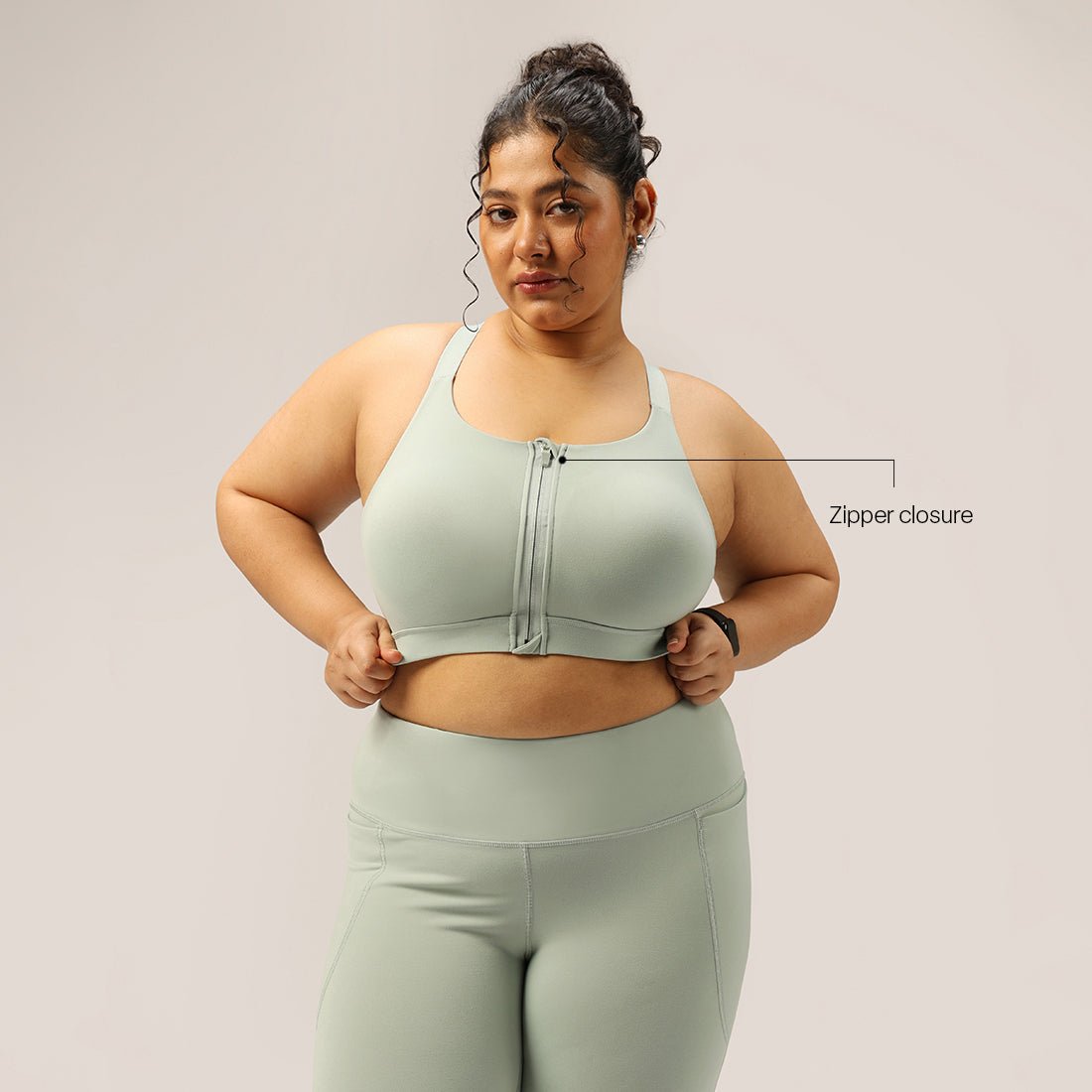 Zip-Up Sports Bra - BlissClub