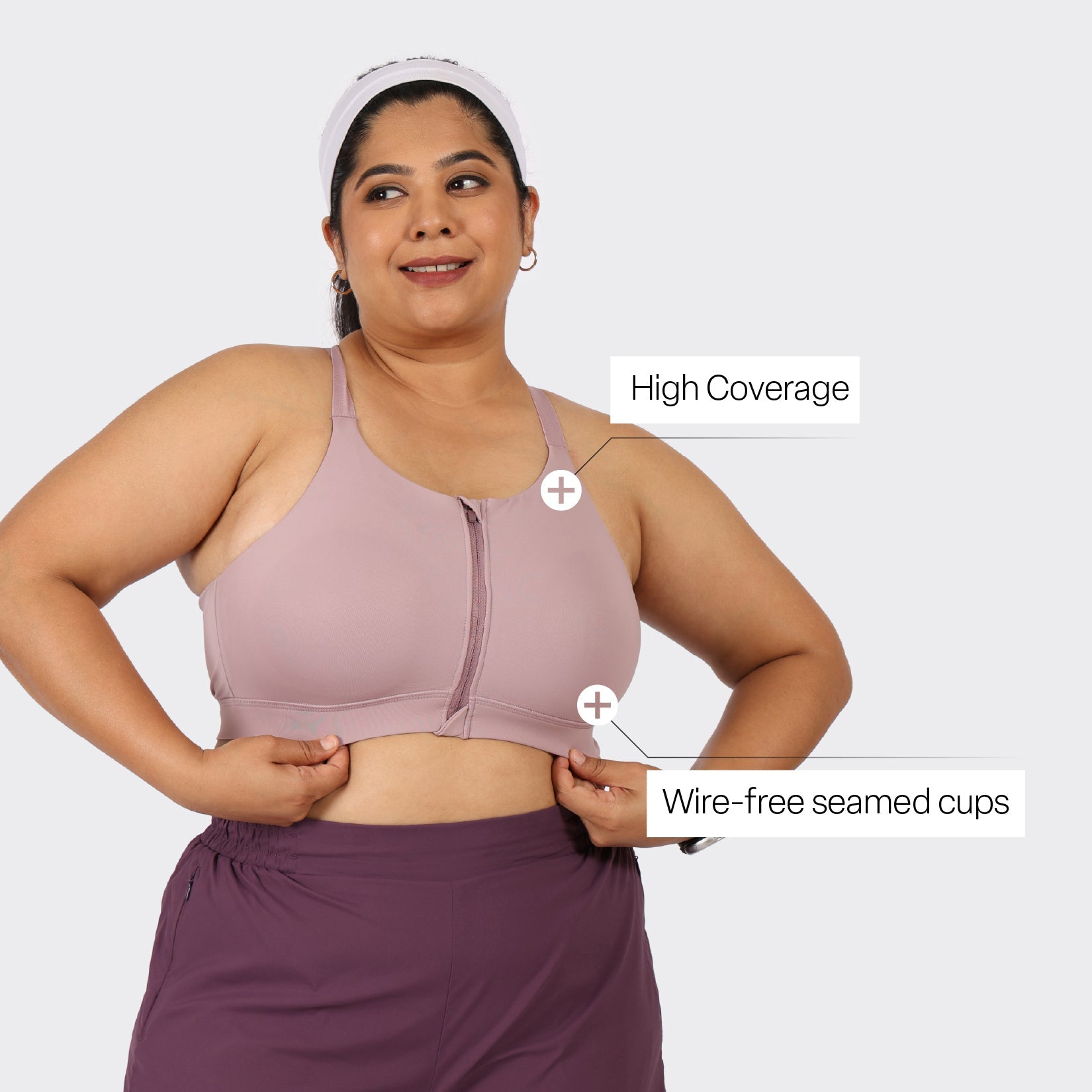Zip-Up Sports Bra - BlissClub