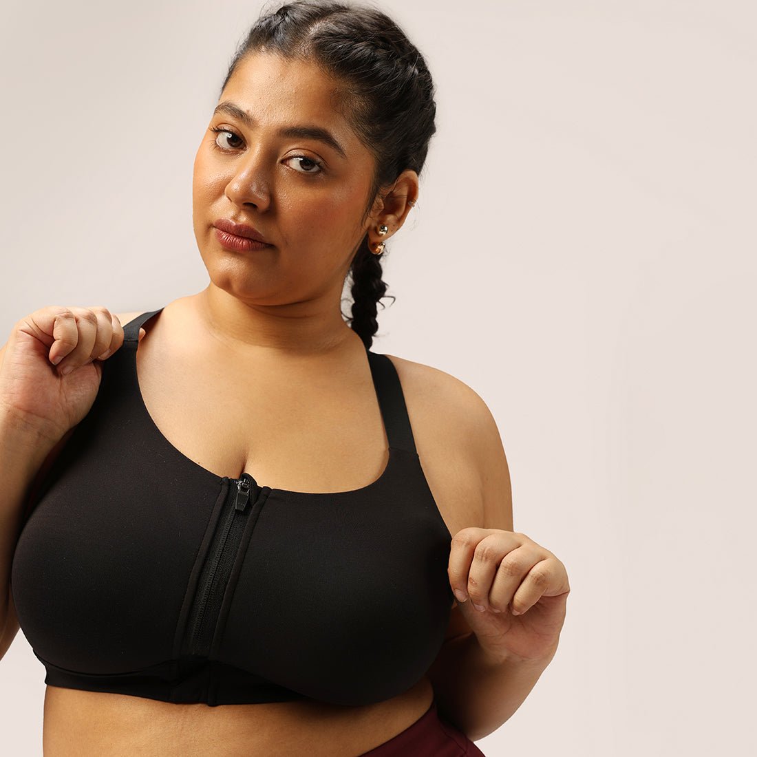Zip-Up Sports Bra - BlissClub
