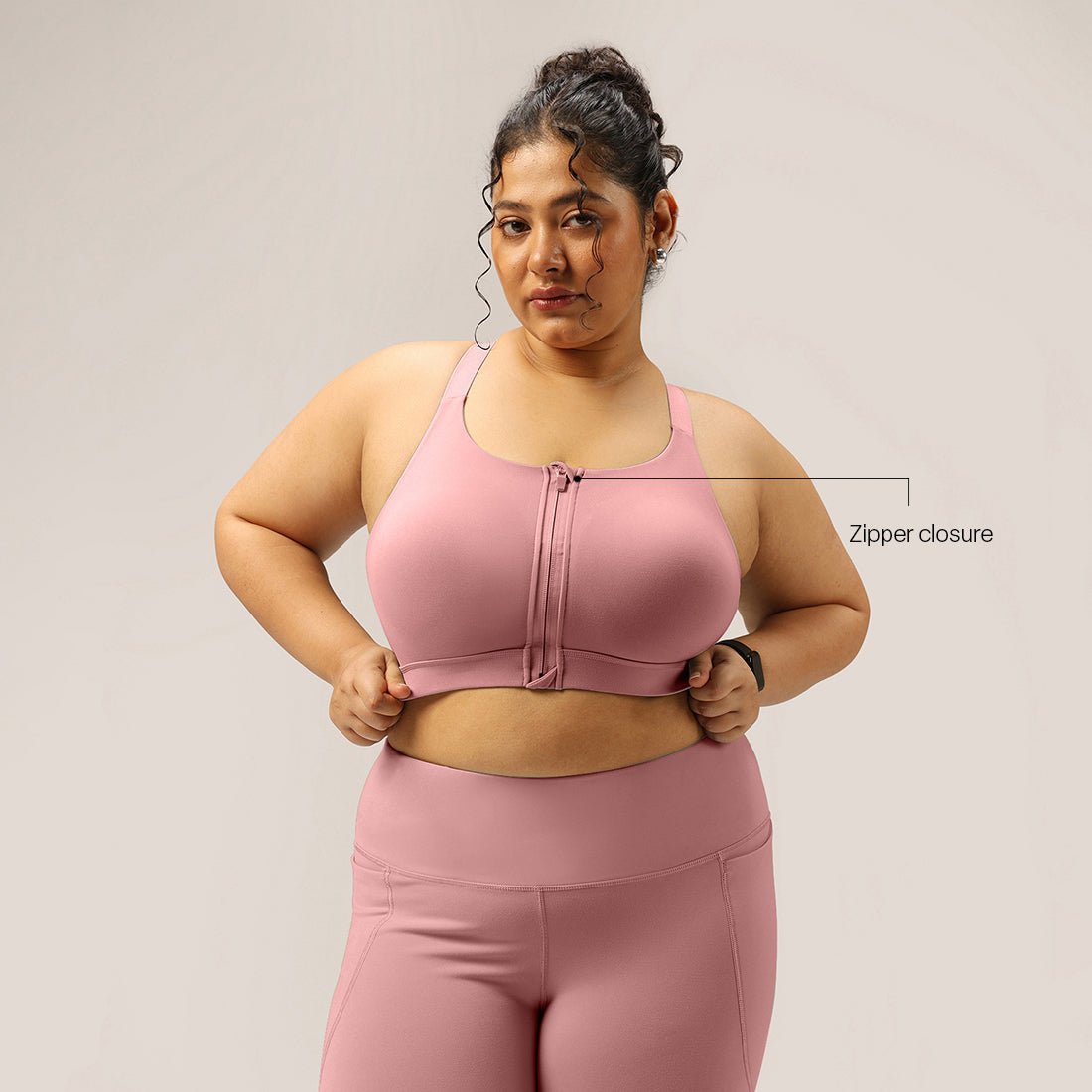 Zip-Up Sports Bra - BlissClub