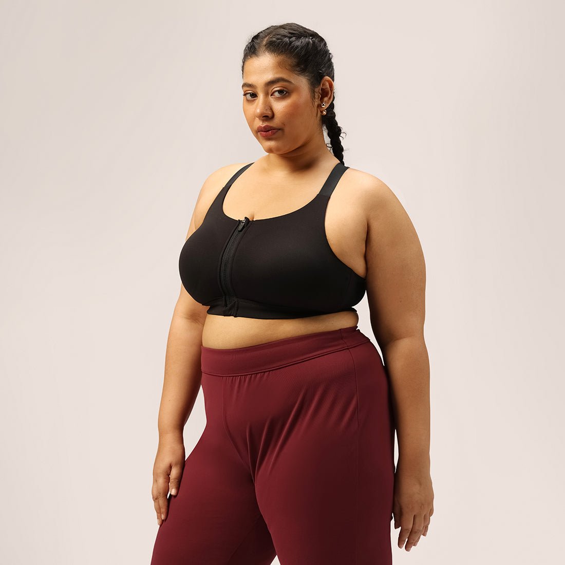 Zip-Up Sports Bra - BlissClub