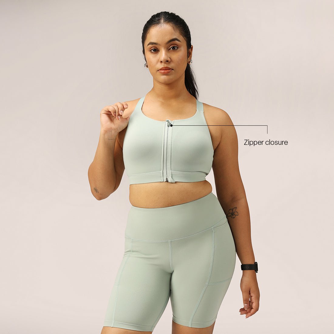 Zip-Up Sports Bra - BlissClub