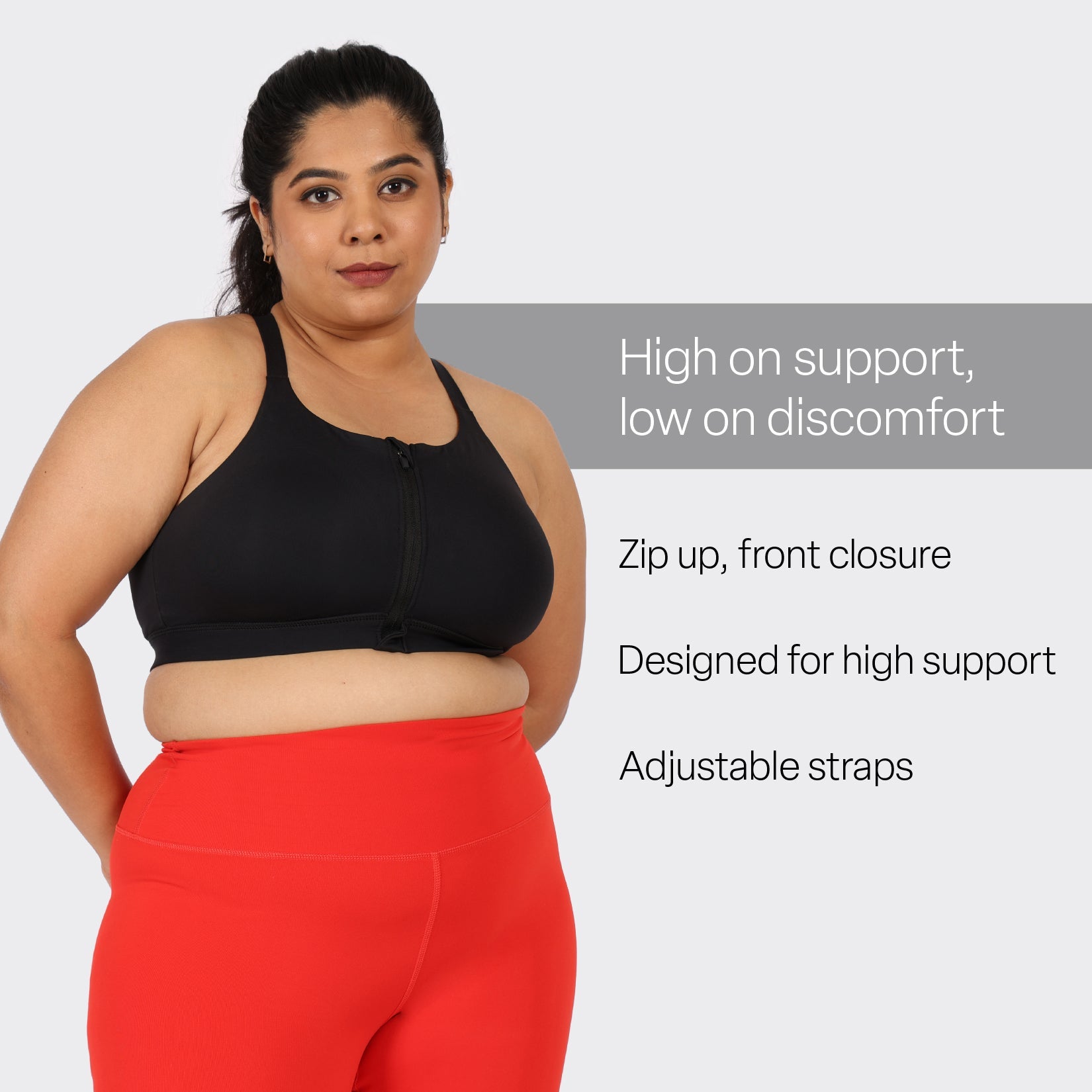 Zip-Up Sports Bra - BlissClub