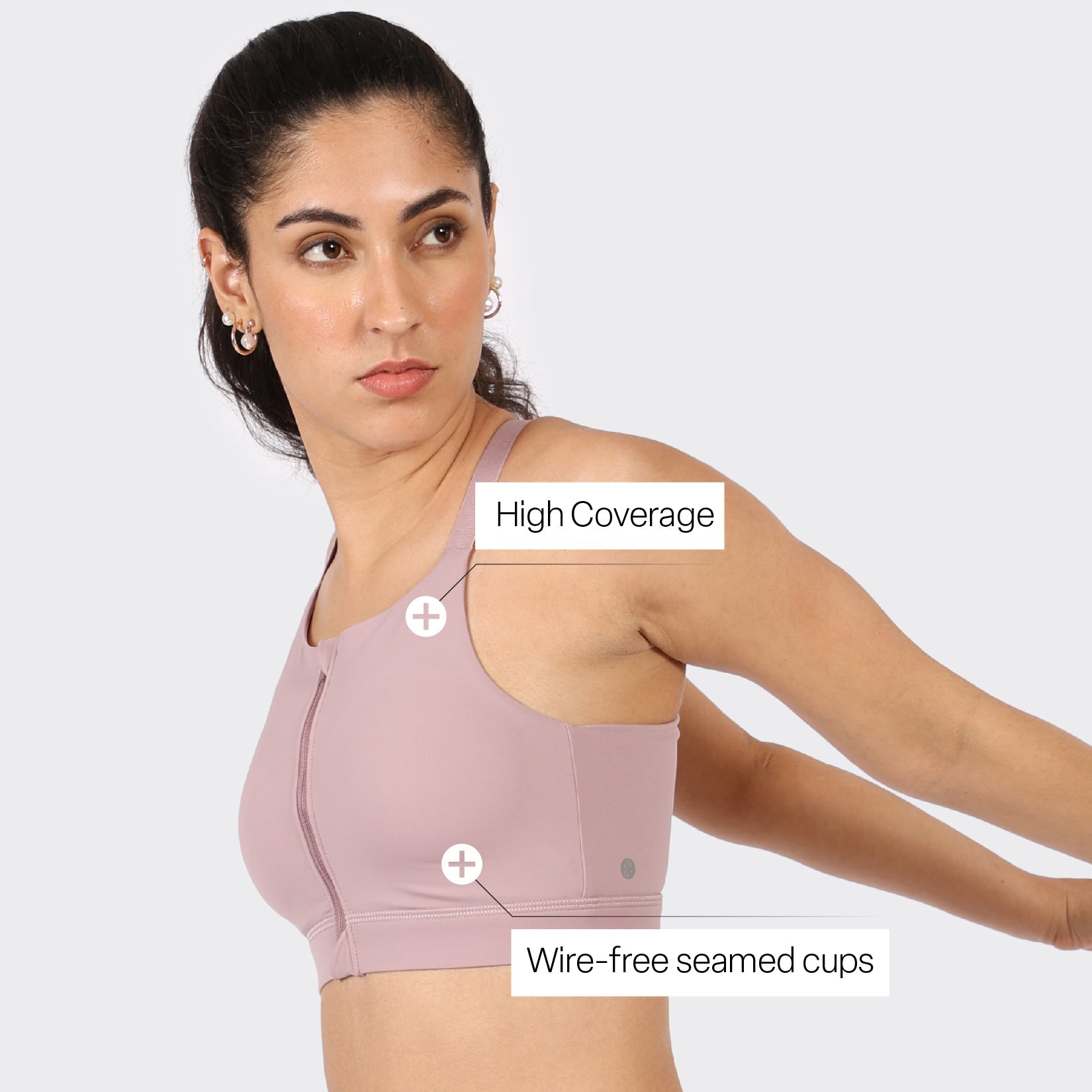 Zip-Up Sports Bra - BlissClub