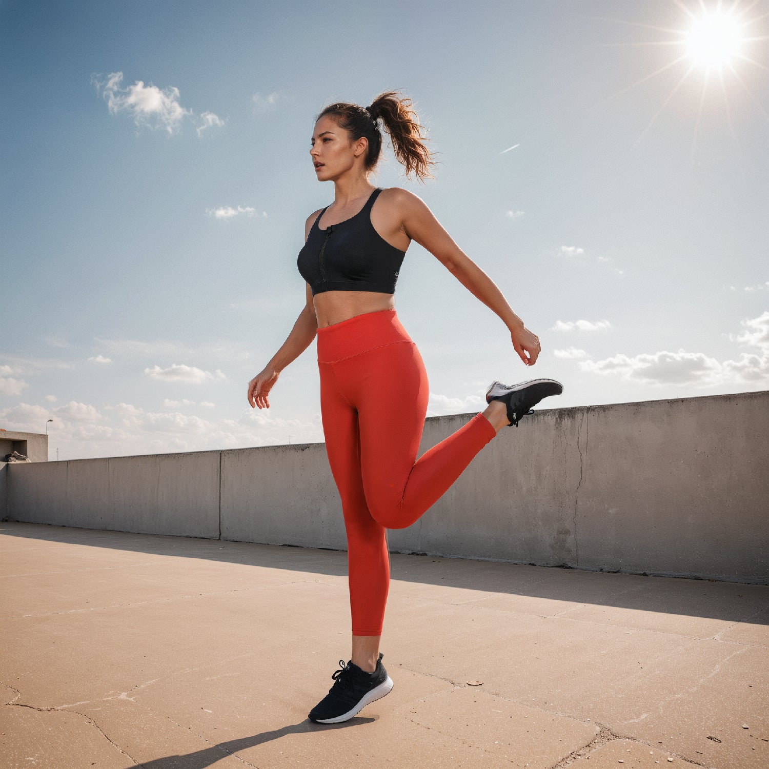 Zip-Up Sports Bra