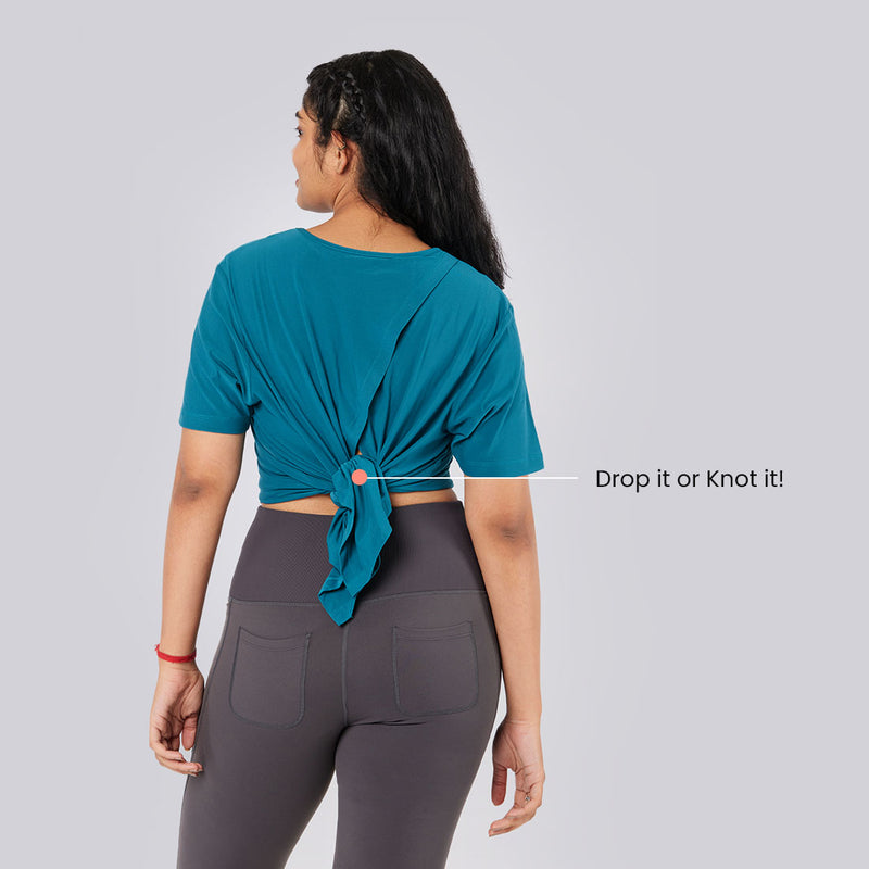 Drop Shoulder Two-Way Tops for Women