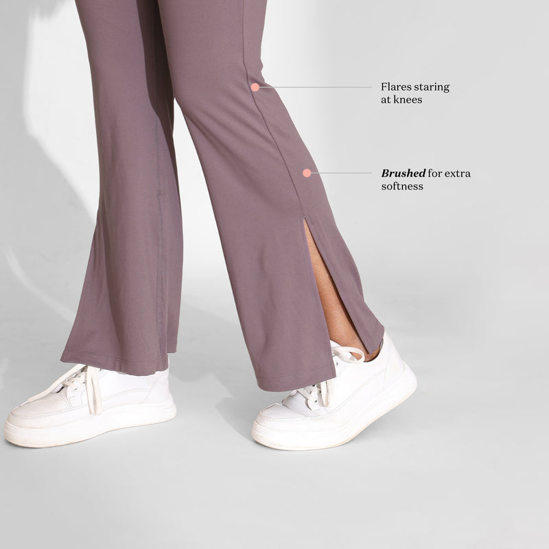 On-the-Go Slit Flare Pants