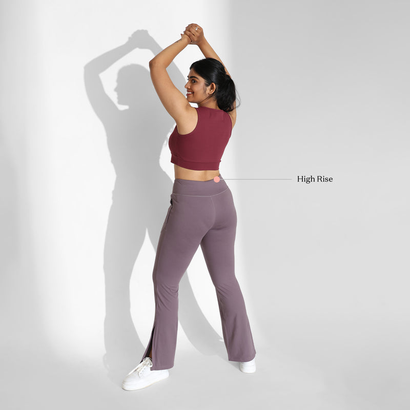 On-the-Go Slit Flare Pants