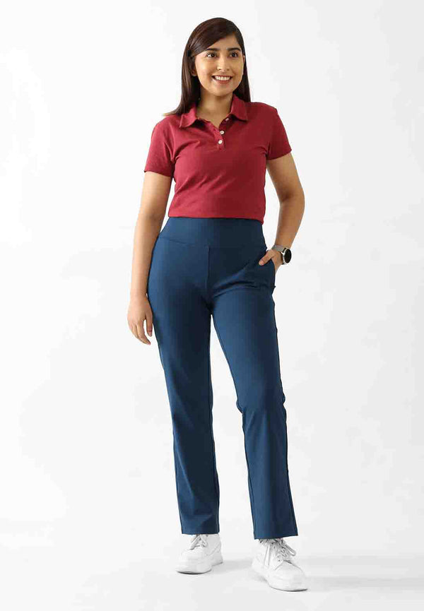 BlissClub Regular Fit Women Dark Green Trousers - Buy BlissClub Regular Fit  Women Dark Green Trousers Online at Best Prices in India