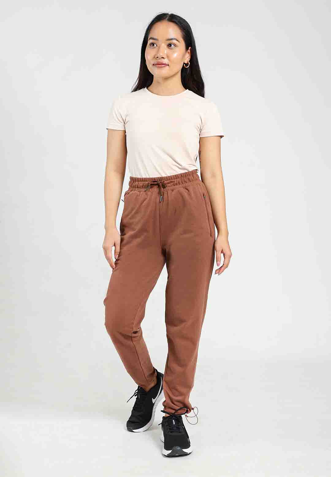 Buy BEING HUMAN Brown Clean Look Polyester Cotton Regular Fit Mens Track  Pants | Shoppers Stop