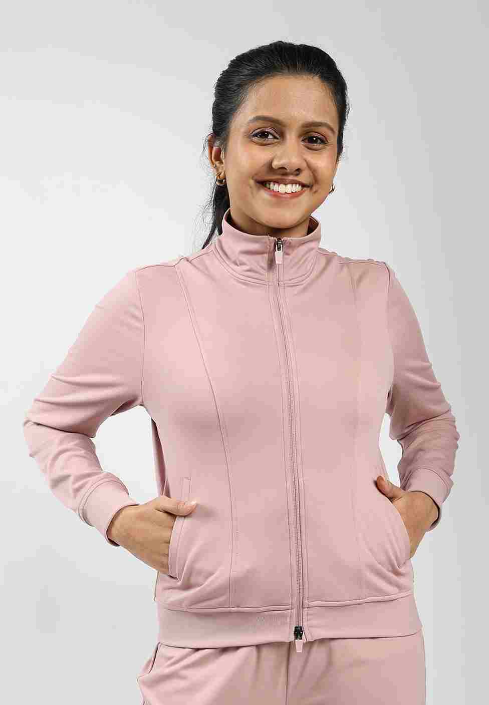 Pink best sale gym jacket