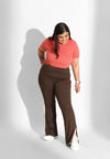 On-the-Go Slit Flare Pants